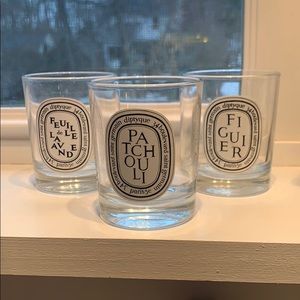 Diptyque small candle jars